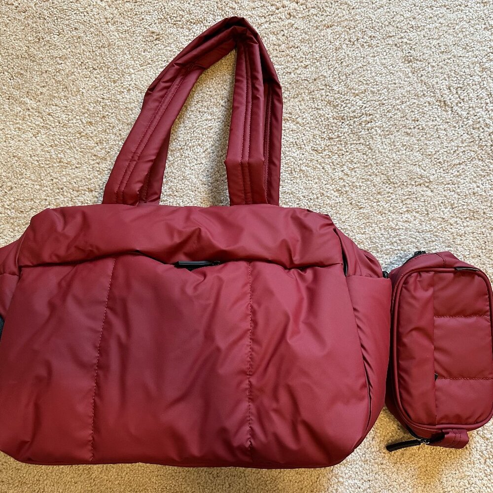 Calpak Luka Duffel & toiletry bag Merlot NWOT
